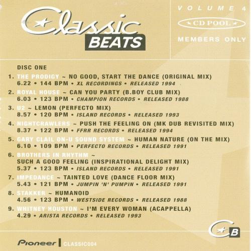 VA - CD Pool Classic Beats Volume 4 (2002) [FLAC] download